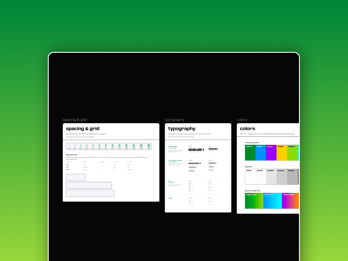 Adventure World design system